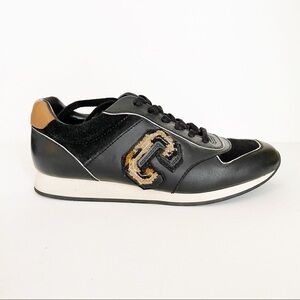 Coach Rebecca Varsity Black/Saddle Tan Sneakers